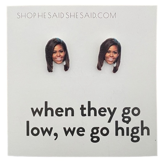 Michelle Obama Earrings - Picture 1 of 2